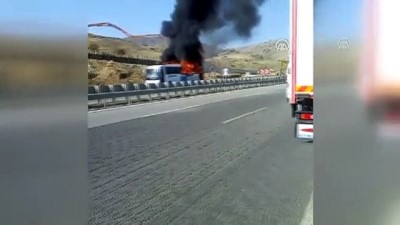 Elmadag Da Otobus Yangini Kirikkale