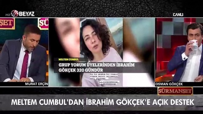 meltem cumbul dan terorist ibrahim gokcek e acik destek