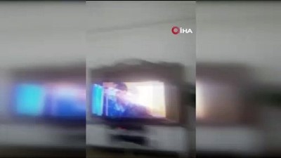 gemerek te bir evde deprem ani kameralara boyle yansidi