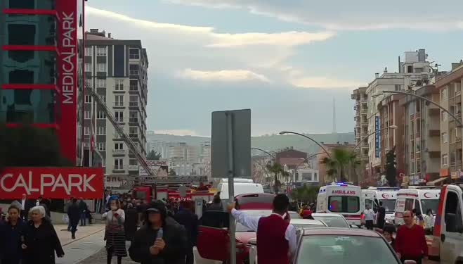 samsun atakum medicalpark hastanesi nde patma ve yangin